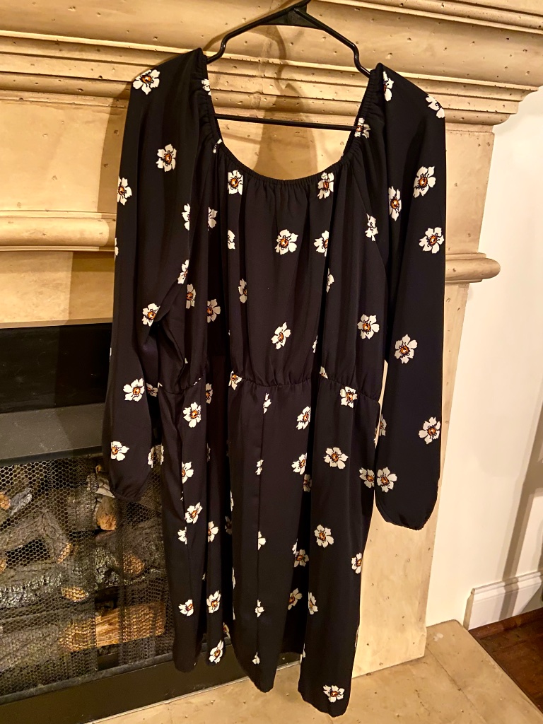 Piper & Scoot: The Gwenevere Floral Detail Dress In Black - 2xl — image 4 of 8